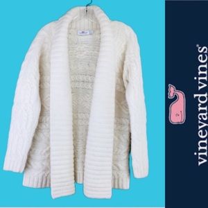 Vineyard Vines Chunky Knit Ivory Cardigan